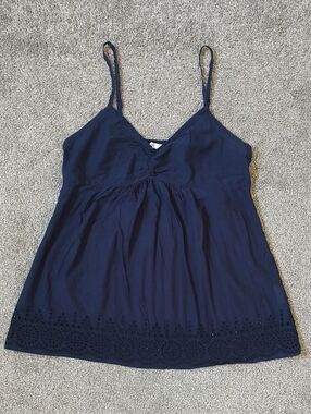 Motherhood Maternity Size Small Blue Cotton Top